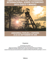 LIBRO DE ACTAS DEL IX CONGRESO INTERNACIONAL SOBRE PATRIMONIO GEOLÓGICO Y MINERO