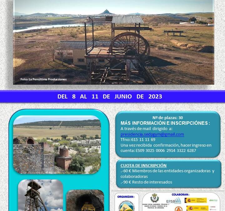 Curso. Recorridos por el patrimonio geológico y minero de la Comarca del Valle del Guadiato y Sierra Albarrana