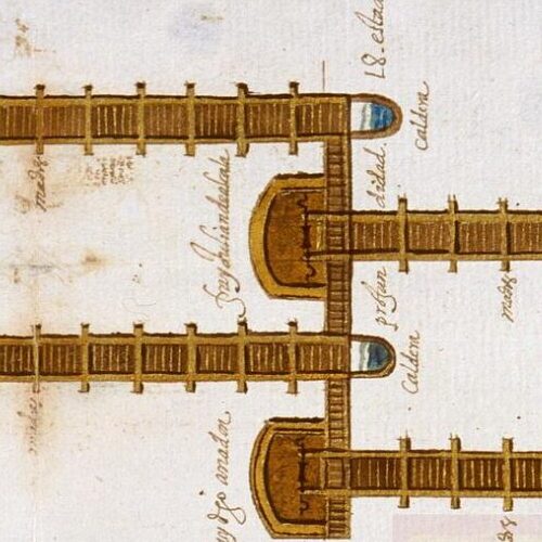 Planta y declaración de las lumbreras mandadas hacer... para restauración de las minas de azogue del cerro rico de Guancavelica. 1.5.1611.