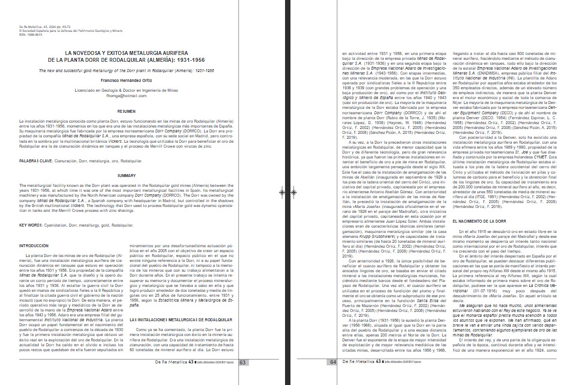 Descargas PDF - Artículo 6 - De Re Metallica Nº43