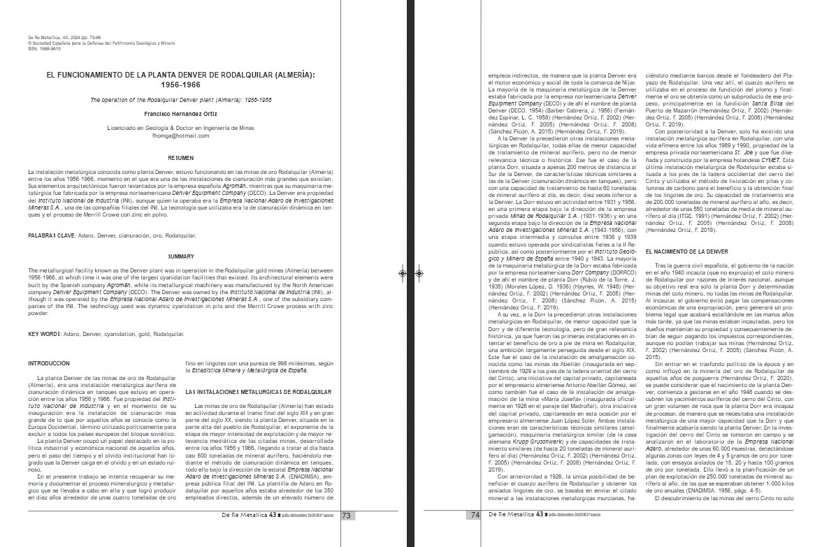 Descargas PDF - Artículo 7 - De Re Metallica Nº43