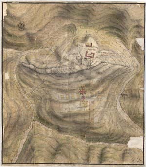 Figura 1. Plano de 1753 de Silvestre Abarca Aznar.