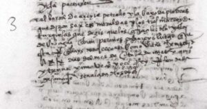 Figura 11. El primer envío de petróleo venezolano que cruzó el océano Atlántico con destino a España quedó documentado en esta Real Cédula de 19 de octubre de 1539. España. Ministerio de Cultura. Archivo General de Indias INDIFERENTE,1963, L.7, F.28R. Figure 11. The first shipment of Venezuelan oil that crossed the Atlantic Ocean bound for Spain was documented in this Royal Order dated October 19, 1539. España. Ministerio de Cultura. Archivo General de Indias INDIFERENTE,1963, L.7, F.28R.